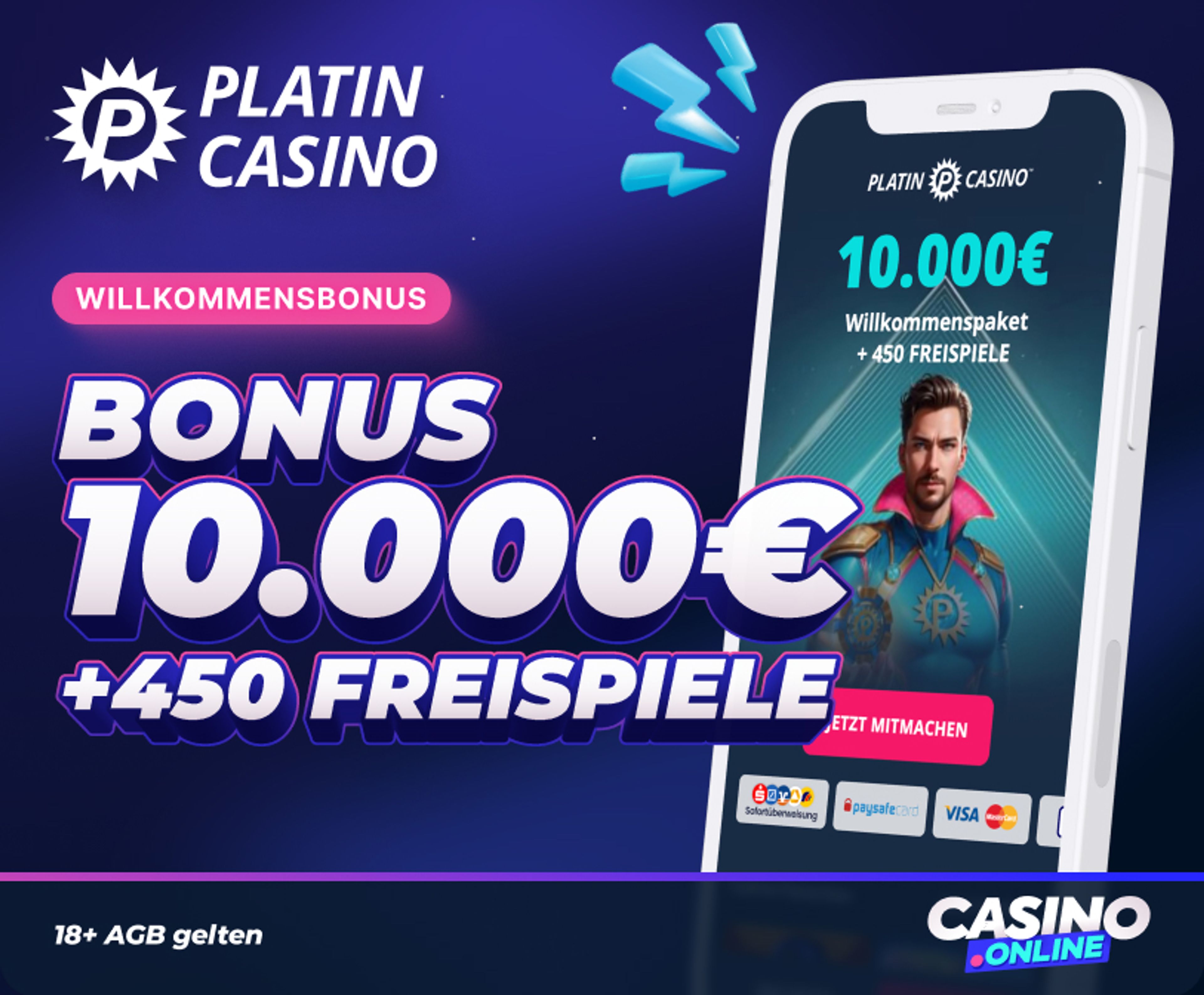 Platin Casino Willkommensbonus